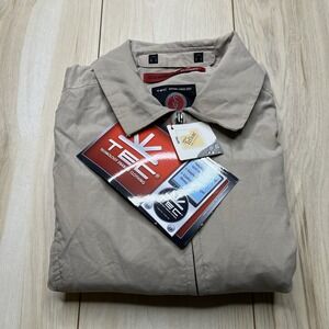 SCOTTeVEST/SEV TEC Jacket Mens XS Beige Travel Multi Pocket Tech Windbreaker NWT